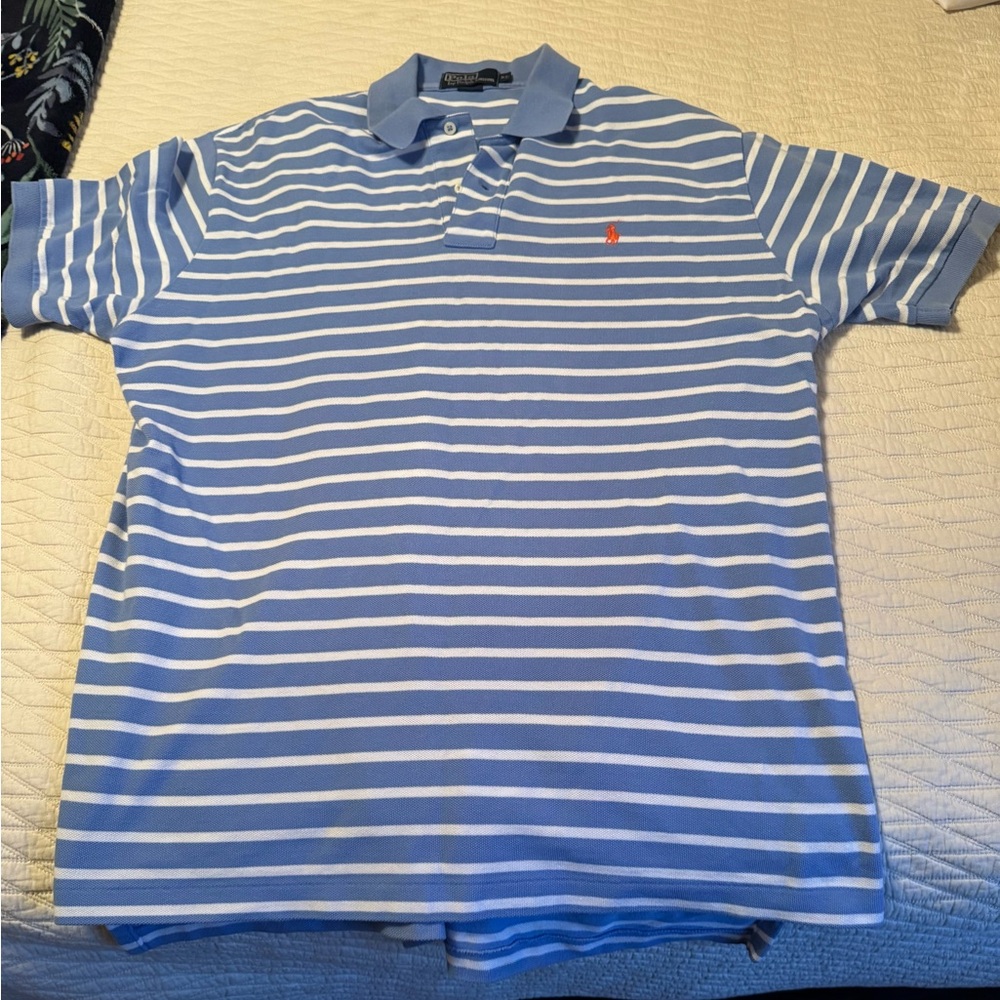 Striped Blue Polo Shirt